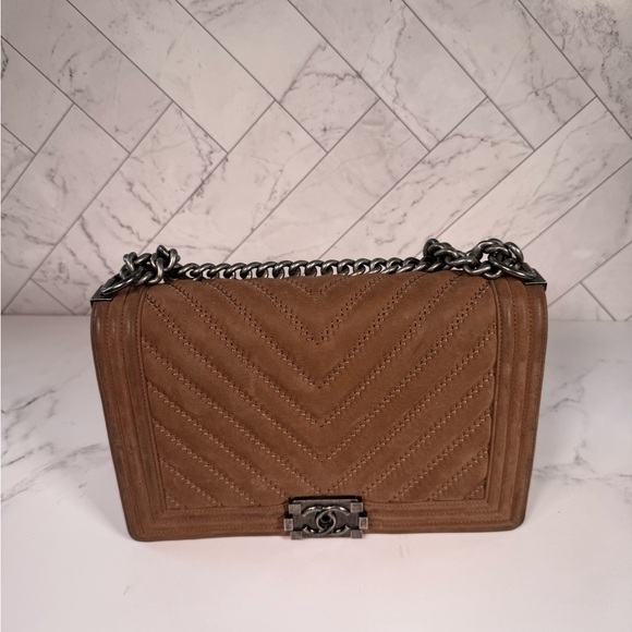 Authentic Chanel Boy Bag – Perfect Fall Neutral - Picture 1 of 14